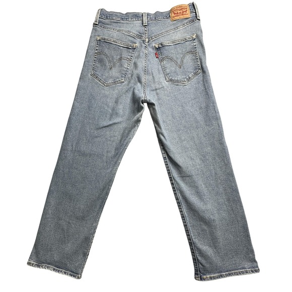 Levis Ribcage Straight Ankle Jeans Womens 29 High Rise Button Fly Denim Pants - Picture 1 of 16